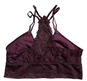 Aerie Plum Purple Desert Lace Racerback Bralette Size Small 2862 thumbnail 3
