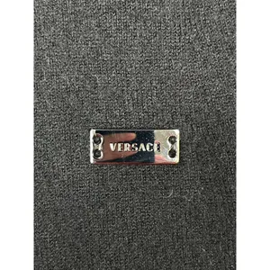 Versace Womens Black V Neck Long Sleeve Sweater Size 42 SKU 7360 thumbnail 4