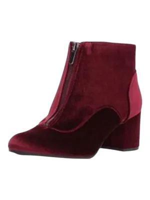 Circus by Sam Edelman new ❁ Vanessa Zipper Velvet Ankle Boot Booties ❁ Burgundy ❁ 6 thumbnail 14