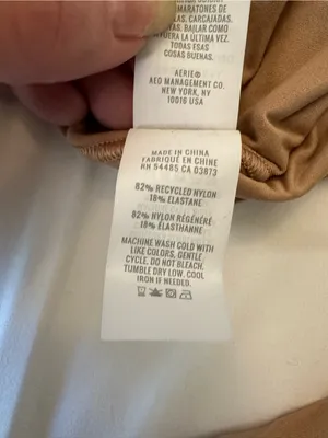 Aerie Smoother Extra Large Beige Long Sleeve Bodysuit New W/out Tag thumbnail 6