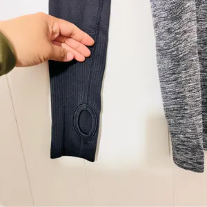 Lululemon Swiftly Tech Long Sleeve Crew Black Ombre Athletic Top 4 thumbnail 4