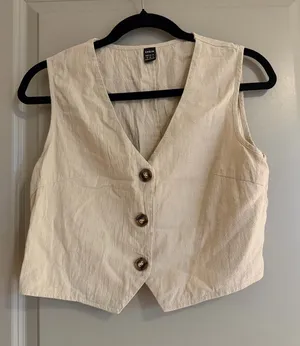 SHEIN crop top button down  thumbnail 1