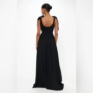 Show Me Your Mumu Harper Maxi Dress size XL black chiffon thumbnail 3