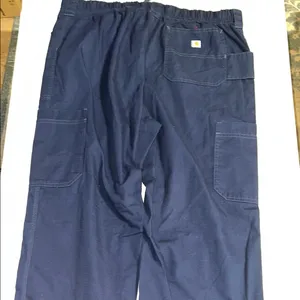 Carhartt Blue Cargo Pants Durable Scrubs with draw string XL thumbnail 4