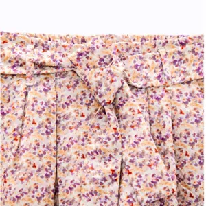 ZARA Printed High Waisted Paper Bag Shorts thumbnail 6