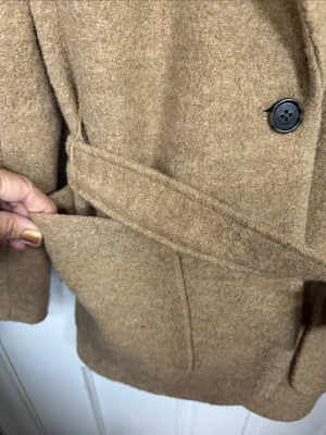 J. Crew Wrap blazer-jacket in Italian boiled wool Tan W2445 Sz 2 thumbnail 6