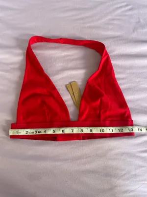 SKIMS nwt cotton rib halter bralette thumbnail 5