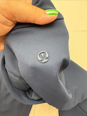 Lululemon size large women's tapered leg mid rise pant 7/8 length luxtreme navy thumbnail 10