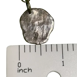 Waxing Poetic Insignia Initial T Pendant Charm Sterling Silver Brass Wax Seal thumbnail 2