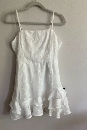 Lulus Days With You White Mini Dress thumbnail 1