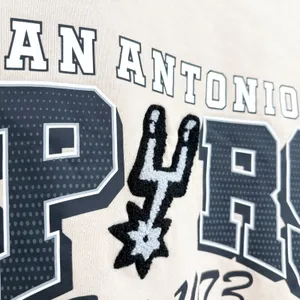 QORE Womens Western Tan San Antonio Spurs Streetwear Mock Neck Sweatshirt‎ S/M thumbnail 3