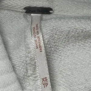 Free People White Hooded‎ Balloon Sleeve Sweatshirt Hoodie Oversized XS Pockets thumbnail 6