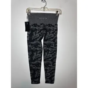 NVGTN Gray Camo Seamless Leggings Gym Workout Activewear Pants Size M New thumbnail 7
