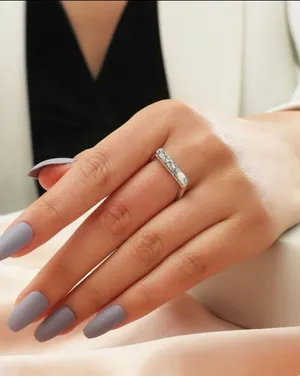 Marble Silver Womens Ring thumbnail 2