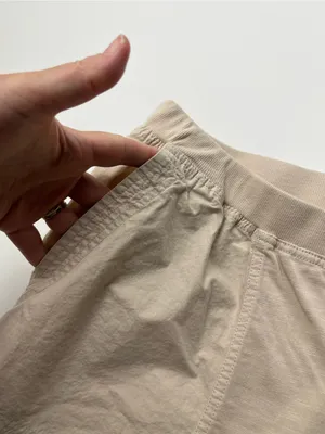 Daily Practice Beige‎ Cream Cropped Pants Womens Size Medium Petite Wide Leg thumbnail 10