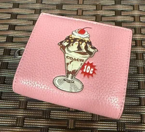 coach Snap Wallet With Sundae Graphic cu385 thumbnail 1