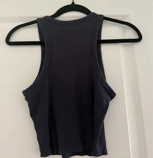 Garage Navy Ribbed 'West Village' Tank Top thumbnail 4