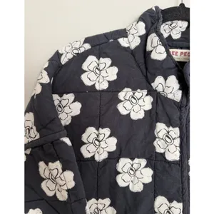 Free People Chloe Floral Quilted Jacket Night Blooms Women's Size Small thumbnail 7