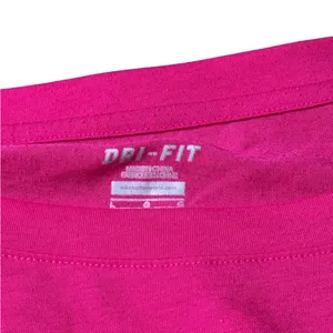 Nike Dri Fit Womens Regular Fit Hot Pink Running Long Sleeve Top Sz Large thumbnail 2