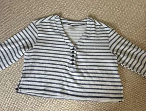 Urban Outfitters Striped Long Sleeve Top thumbnail 1