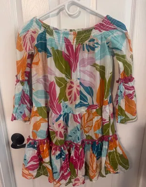 True‎ Destinations Tropical Swim Cover Up Dress XS thumbnail 1