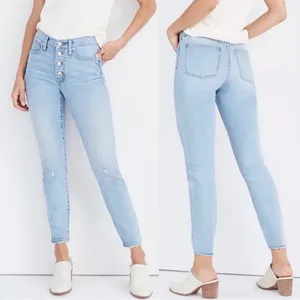 MADEWELL High Rise Skinny Crop Button‎ Front Edition JeanSize 30 Minimalist thumbnail 2