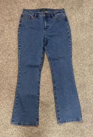 Lauren Ralph Lauren Jeans Co Classic Bootcut Blue Denim Jeans Size 6 thumbnail 1