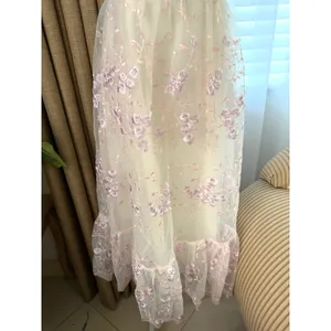 Lulus Distinctly Sweet White Floral Embroidered Tie-Strap Midi Dress thumbnail 6