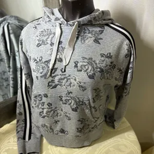 Calvin Klein Gray Floral Hoodie Sweater thumbnail 15
