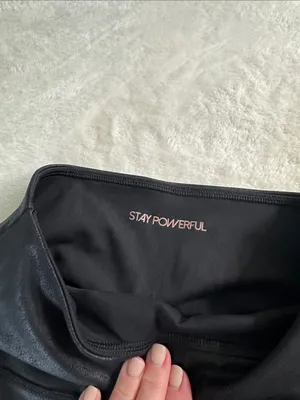 CALIA Black High-Waist Bike Shorts thumbnail 2