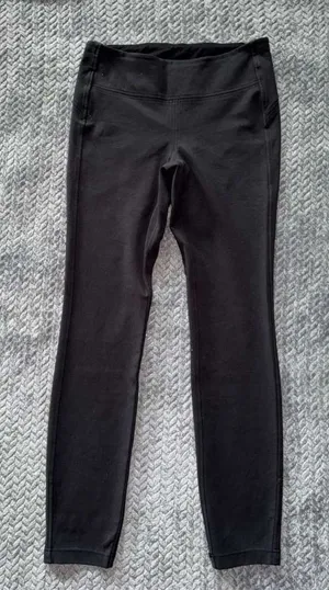 Lululemon Women's High Stretch Zoned In HR Leggings‎ Black Size 8 thumbnail 1