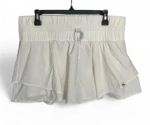 Joy Lab Women’s White Pleated Athletic Skirt Built in Shorts Size Large thumbnail 1