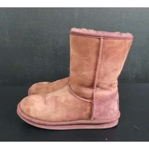 L.L Bean Women's Burgundy Suede Leather Boots Size 6M SKU 2045 thumbnail 4