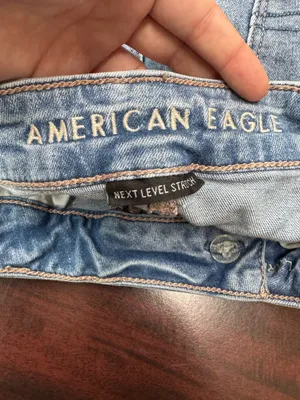 American Eagle Next Level Stretch Super Hi-Rise Flare V-Waist Jeans Size 4 thumbnail 4