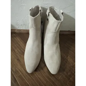 y2k style NWT ZARA Cowboy Ankle‎ Boots with Fringe 6.5 100% Leather Boho Sweet thumbnail 5