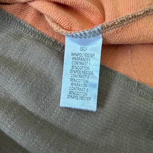 NWT Easel Peace Patch Mixed Mineral Washed Colorblock Plaid Top size large thumbnail 8