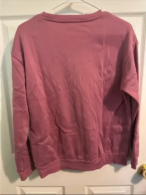 SheIn Crewneck Sweatshirt - Dusty Rose thumbnail 4
