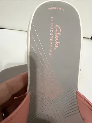 Clark’s pink cloud steppers sandals new women’s size 11 comfort‎ slip on summer thumbnail 12