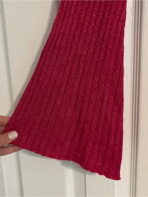 Revolve MORE TO COME Pink Ribbed Mini Dress thumbnail 4