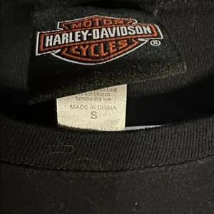 Harley Davidson Legendary Black Motorcycle 100% Cotton Short Sleeve Tee thumbnail 3