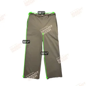 WHITE FOX Olive Green Wide Leg‎ Pants Tie Waist Drawstring Cargo Style thumbnail 10