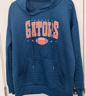 Florida Gators Hoodie Navy Blue Large NCAA Football Sweatshirt Cozy Gameday thumbnail 1