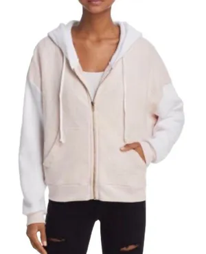 Wildfox Milk Run Women’s Cream & White Hoodie Size Small thumbnail 1