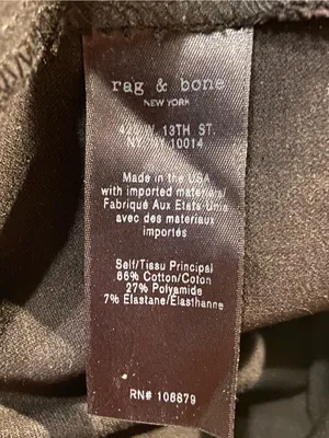 Rag & Bone size 4 black pants thumbnail 5