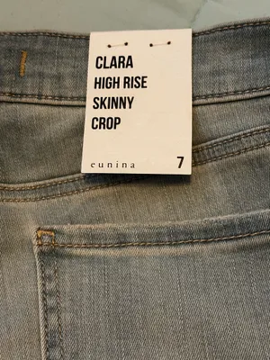 Jeans Eunina Light Washed Distressed Skinny High-Rise with Zippers on Ankles thumbnail 3