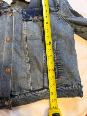 Arizona Jeans Light Blue Denim Jacket with White Sherpa thumbnail 5