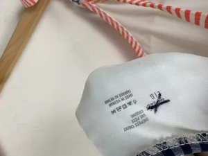 Aerie Scoop Gingham Striped Seersucker Cheeky One Piece Bathing Suit thumbnail 5