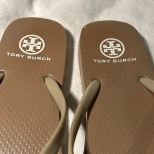 Tory Burch Thong Wedge Sandals for Women size 8/8.5. Tan color thumbnail 5