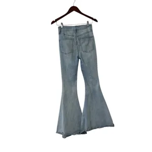 FREE PEOPLE We The Free Irreplaceable Kent Blue High Rise Flare Wide Leg Jeans thumbnail 5