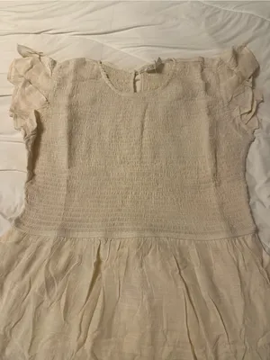 Perch by Blu Pepper Women's Cream Smocked Tiered Midi Dress - NWOT - Size 2x thumbnail 7